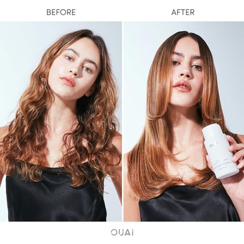 OUAI Hair Gloss - In-Shower Shiny Hair Treatment with Frizz Control & Heat Protection - 6 Oz