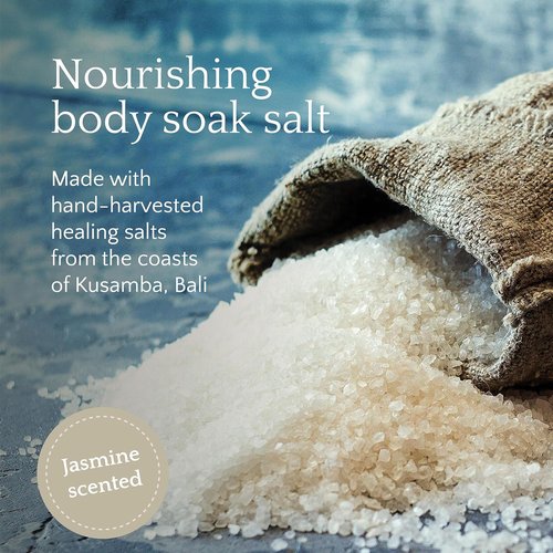 Kusamba by QUR Seafoam Jasmine Bath Soak Salt - Mineral-Rich Relaxing Blend for Skin Soothing & Stress Relief, 481g