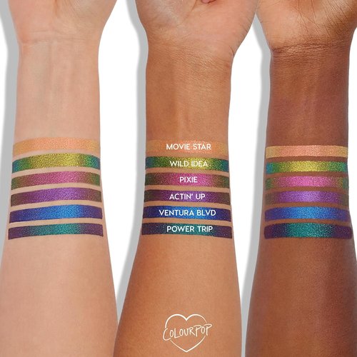 ColourPop Crème Gel Waterproof Chrome Eyeliner - 18HR Ultra-Pigmented, Smudge-Proof Pencil | Actin Up (0.01 oz)