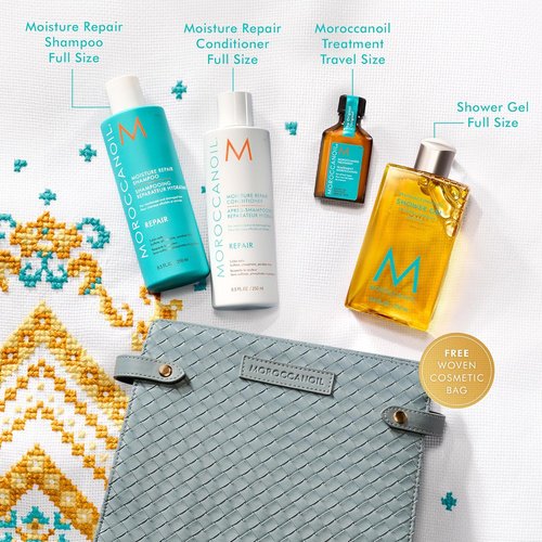 Moroccanoil Repair Hair Set - Nourishing Treatment for Healthy, Shiny Hair | Perfect Gift Set