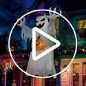 8FT Ghost Inflatable Halloween Decorations with LED Lights Outdoor Decor