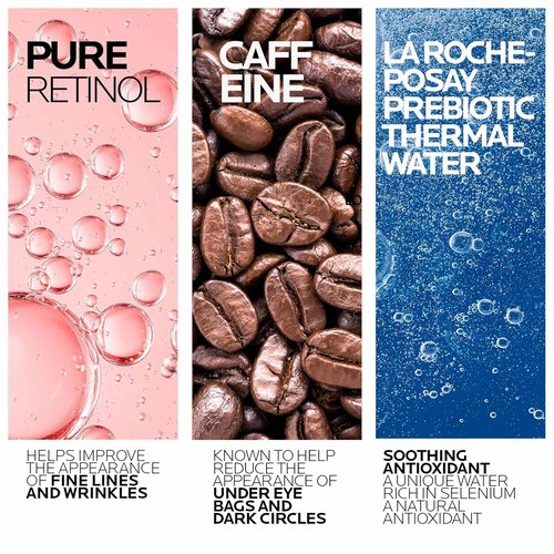 La Roche-Posay Redermic R Eye Cream - Anti-Aging Formula with Pure Retinol & Caffeine, 0.5 Fl Oz