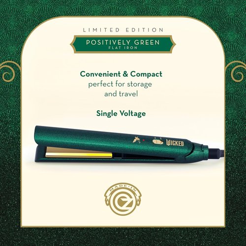 Conair Wicked Elphaba Flat Iron - 1-Inch Hair Straightener for Sleek, Smooth Styles