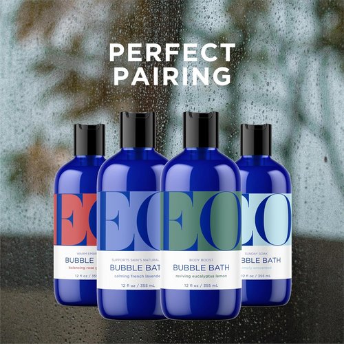 Eo Bubble Bath - Eucalyptus Lemon Scent for Relaxation | 12 Fl Oz
