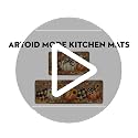 Wood Bead Pumpkin Fall Kitchen Mats Set of 2 - Non-Slip Decorative Home Decor