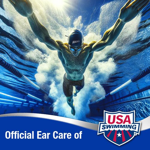 Mack's Ear Dryer PRO Rechargeable Warm Air Ear Water Drying Aid with Red Light Therapy and 3 Power Levels for Swimmers' Ears, Showering, Water Sports, Surfing, Scuba, and Hearing Aids