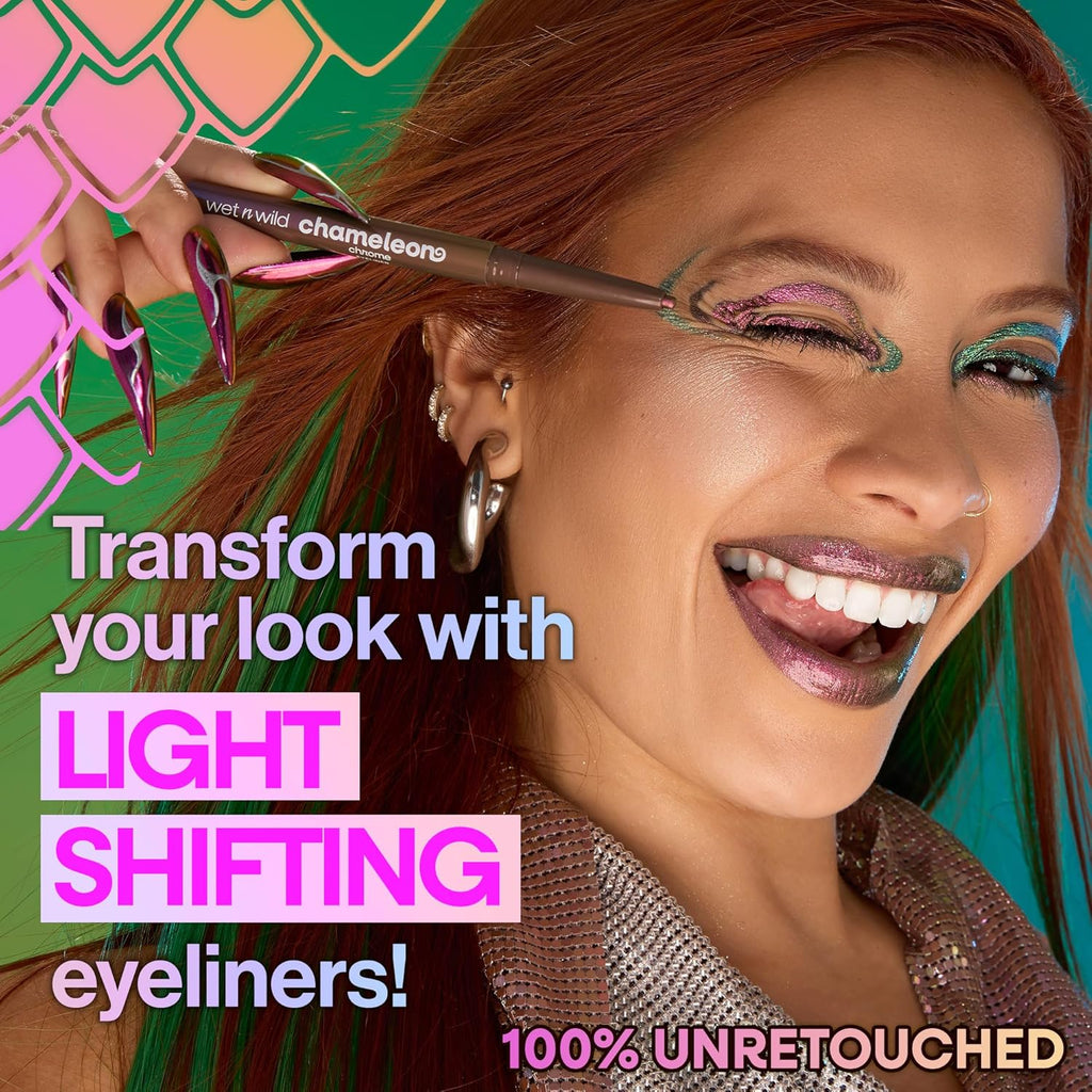 Wet n Wild Chameleon Chrome Eyeliner - Waterproof, Smudge-Proof, Long-Lasting 18-Hour Wear | Electric Prism