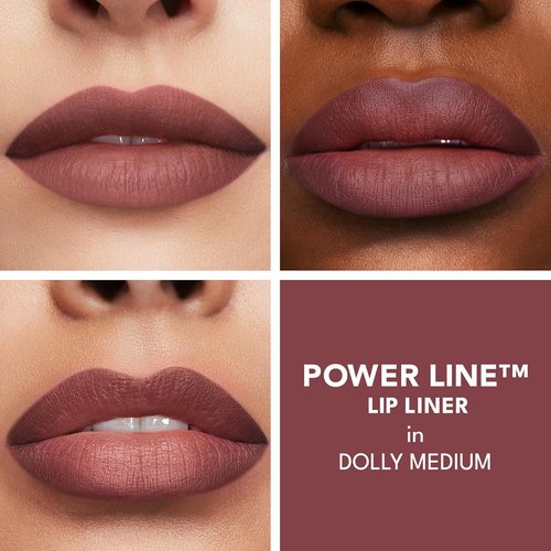 BUXOM Power Line Plumping Lip Liner - Long-Lasting, Waterproof, Moisturizing Formula with Peptides & Vitamin E - Matte Finish