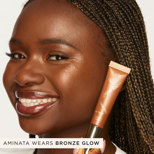 tarte glow tape highlighter – Illuminating Makeup with Lightweight Buildable Mineral Pigments & Shea Butter, Vegan & Cruelty-Free, full size, pearl glow