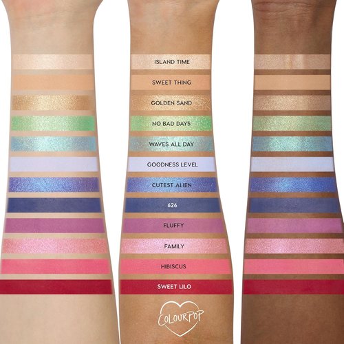 ColourPop Beach Dreamin’ Eyeshadow Palette - Limited Edition 12 Shades of Matte, Metallic & Glitter - High-Pigment Eye Makeup (0.48 oz)