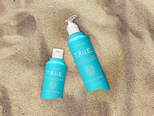 L'ANZA T.R.U.E. Duo Hair Kit - Anti-Frizz Clean Shampoo & Pure Conditioner Set | Vegan, Paraben-Free, Gift Box (2/8 Fl Oz)