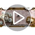Pink Faux Fur Pumpkins Fall Table Runner 13 x 72 Inch - Artoid Mode
