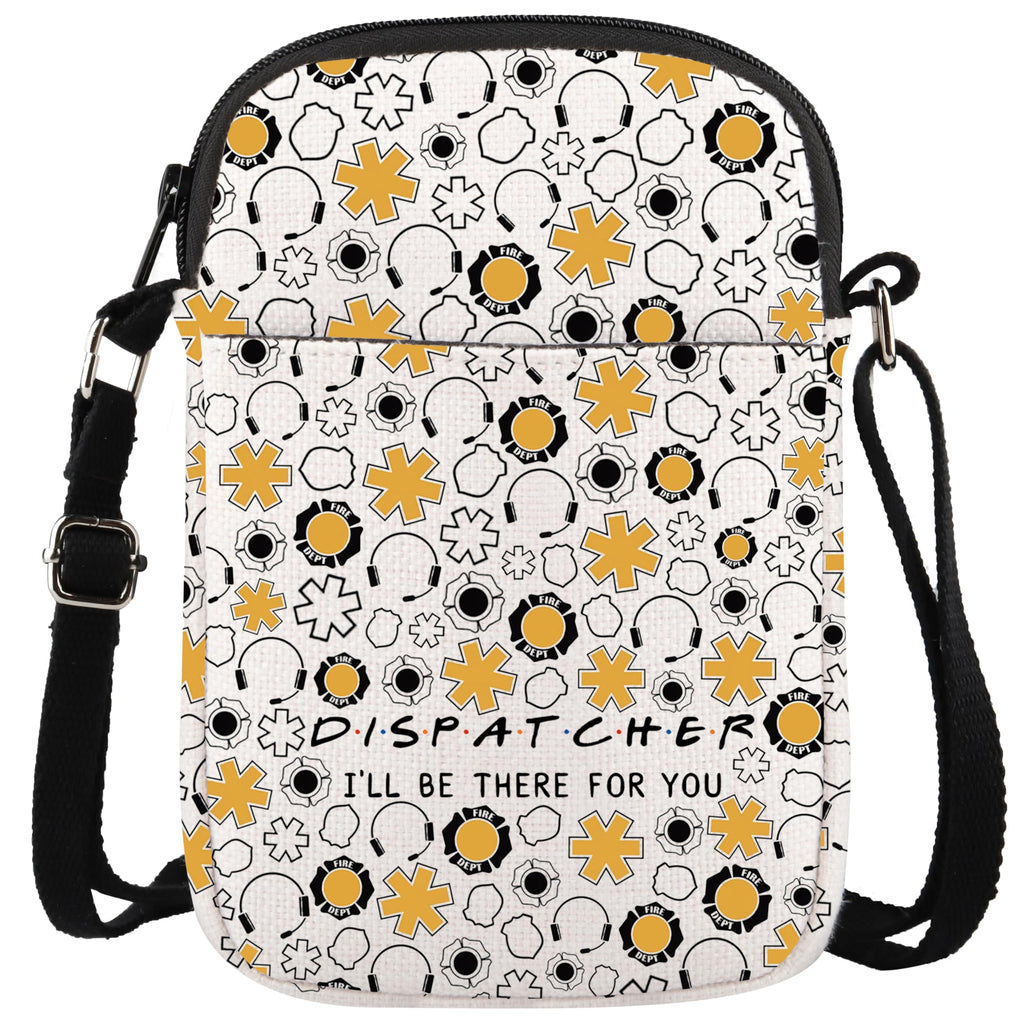 WCGXKO Dispatcher Gift Emergency Services Dispatcher Gift I'll Be There For You Zipper Crossbody Purses Bag Messenger Bag (DISPATCHER CR)