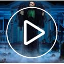 Halloween Animatronic Grim Reaper Life Size with Creepy Sound - Black Variation