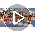 12 FT Christmas Inflatable Santa with Reindeer Yard Decor LED Lights Outdoor