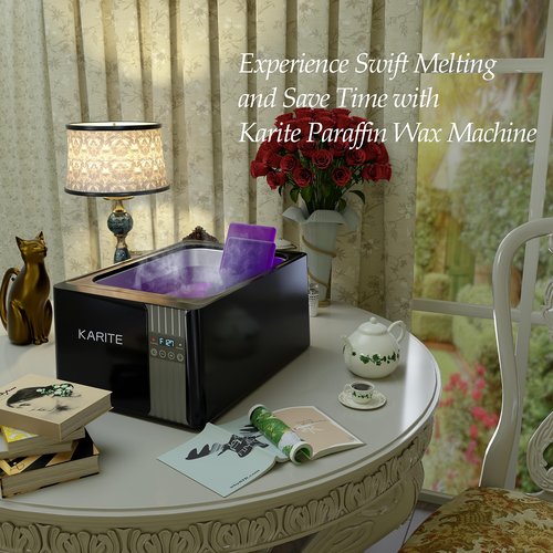 KARITE Paraffin Wax Machine for Hands and Feet, 9000ml Paraffin Wax Bath with Auto-Timer, Smart Mode, Precision Temperature Control, Paraffin Wax Warmer Kit with 16PCs Refills