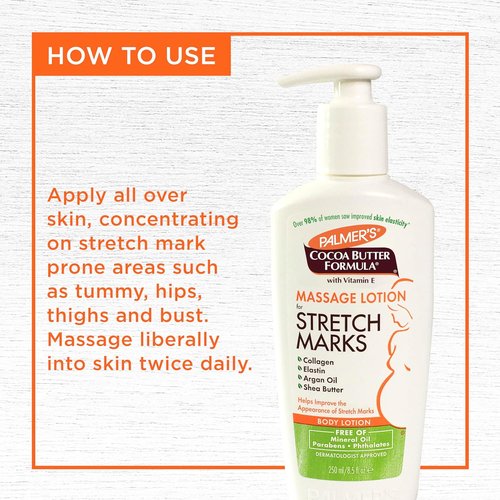 Palmer's Cocoa Butter Formula Massage Lotion - Stretch Mark Relief for Pregnancy Skin Care | 8.5 Ounces