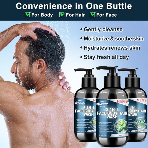 Regine Switzerland Men's Body Wash Gift Set - Cleanses & Hydrates Skin | Perfect for Christmas & Birthdays