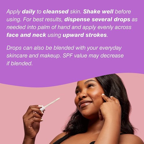 COOLA Organic Sun Silk Drops - SPF 30 Face Moisturizer | Vegan, Gluten-Free, 1 Fl Oz