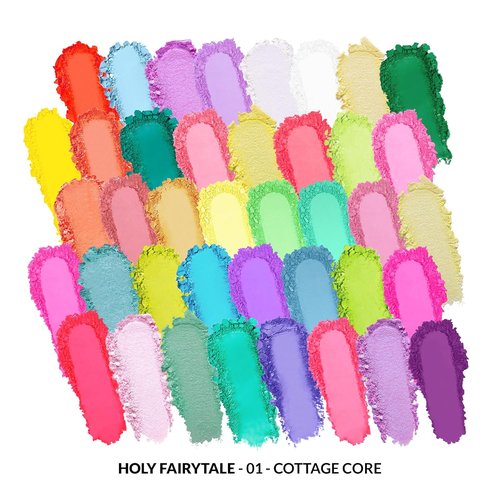 KimChiChic Beauty Holy Fairytale Palette - 40 Highly Pigmented Eyeshadows | Blendable & Long-Lasting 1.26oz