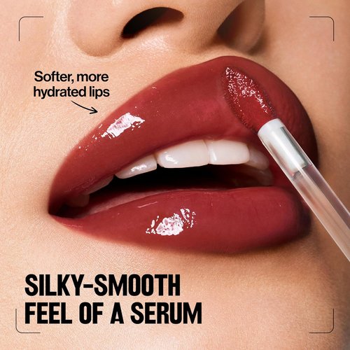 REVLON PhotoReady Plumping Gloss Serum - Hydrating, Non-Sticky High Shine Finish | 009 Lip Floaties, 0.25 fl oz