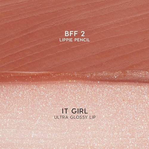 ColourPop Best Besties Lip Pencil & Gloss Duo - Shimmery Nude Lip Combo for Definition & Shine | 2 Count