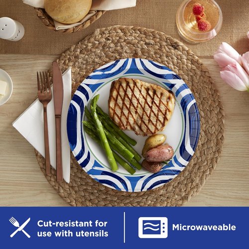 Dixie Ultra Large Paper Plates - Heavy Duty, Microwave-Safe, Soak-Proof | 10 Inch, 172 Count