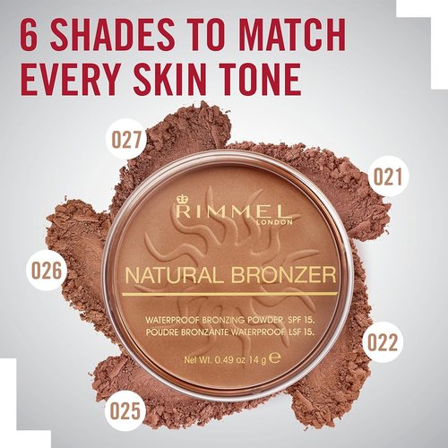 Rimmel London Bronzer - Natural 022 Sun Bronze with Matte Finish - 0.49oz for Flawless Glow