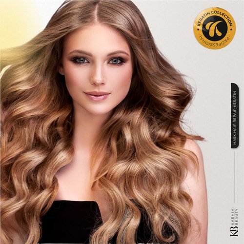 Kashia Beauty Keratin Hair Repair Mask 3.5 oz – Deep Conditioning Treatment with Jojoba Oil, Silk & Collagen – Restores Damaged, Chemically Treated Hair – Anti-Frizz & Hydrating Repair Cream