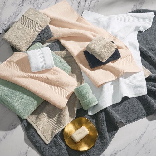 Ted Baker 4-Pack Washcloth Set - 100% Cotton - Soft, Highly Absorbent - 13" x 13", Tan Beige