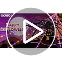 Halloween Spider Web Lights with Fake Spider - 200" Outdoor Decor, 8 Lighting Modes, Purple & Orange Variation