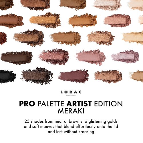 LORAC PRO Eyeshadow Palette - High Pigment Matte & Shimmer Shades with Mirror Compact