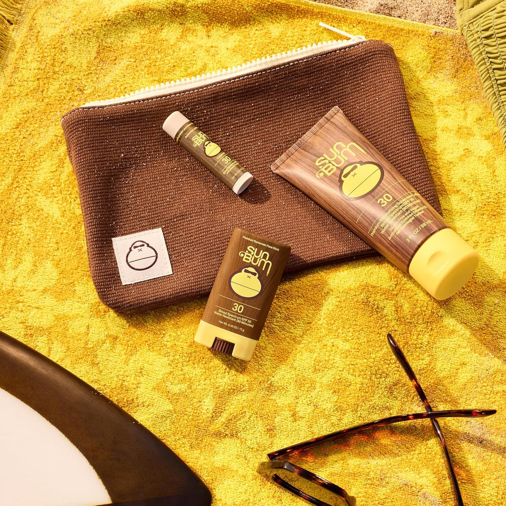 Sun Bum Road Tripper - Travel-Sized Sun Care Pack with SPF 30 Sunscreen, Face Stick & Lip Balm - TSA Friendly