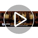 White Hanging Ghost Decor Set with Lights - 20x6 in, 4 pcs, Battery-Operated, Adjustable Swings for Halloween Yard & Indoor
