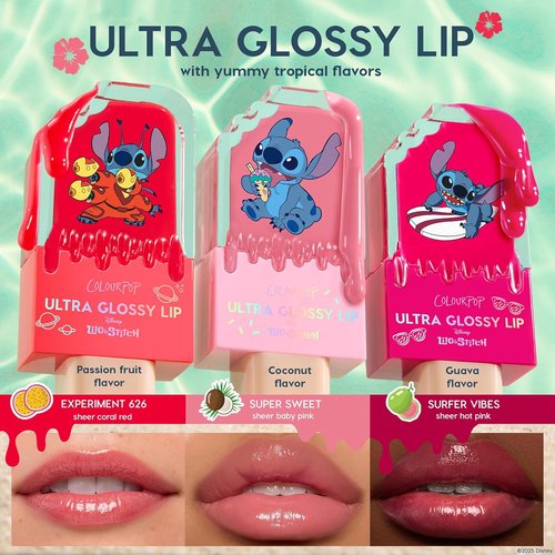 ColourPop Ultra Glossy Lip Gloss - High-Shine, Non-Sticky Hydration - Sheer Baby Pink - Super Sweet (0.24 Fl oz)