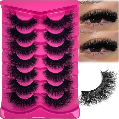 SISIYDY Faux Mink Eyelashes Fluffy Dramatic Volume Cateye Lashes Strips False 3D Soft CD Curl Fake Lashes 20MM Thick Full Mink Eyelash Pack YH-103