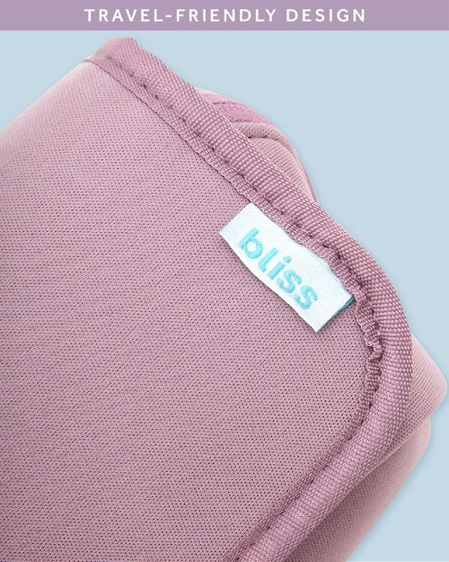 Bliss Womens Travel Heat Tool Bag - Lightweight Heat-Resistant Travel Case for Hair Dryer, Curling Iron, Hair Straightener & Styling Tools, Pink Gaze