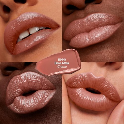 Revlon Super Lustrous Lipstick - Creamy Formula for Soft, Fuller Lips | 044 Bare Affair, 0.15 oz