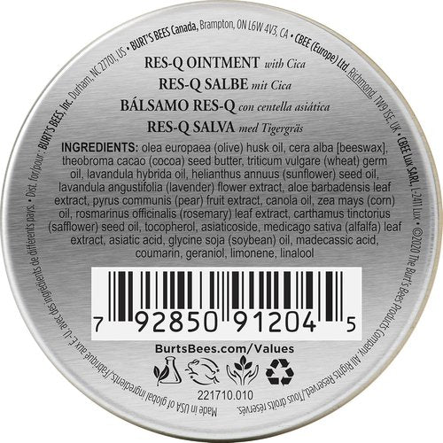 Burt's Bees Res-Q Ointment - 100% Natural Multipurpose Healing with Cica | 15g (Pack of 1)