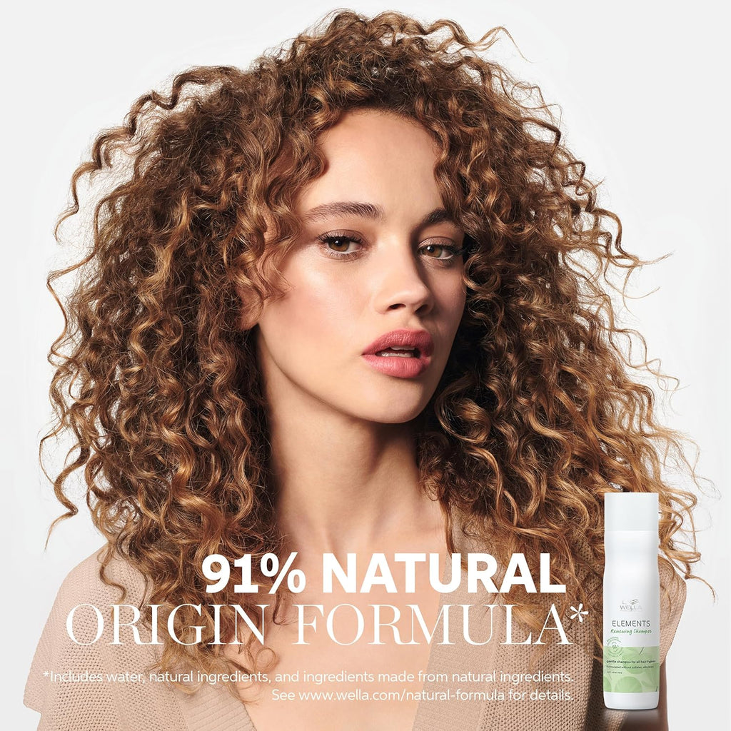 Wella Professionals Elements Renewing Shampoo - Gentle Sulfate & Silicone-Free Formula for All Hair Types