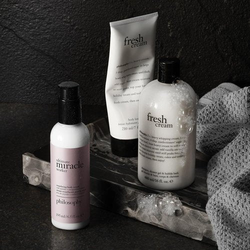Philosophy Fresh Cream Body Lotion - Vanilla, Heliotrope & Tonka Bean Scent - 7 Fl Oz (Pack of 2)