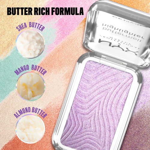 NYX Professional Makeup Buttermelt Highlighter - Long-Lasting, High Impact Glow | Holographic Lavender, 40 No 1 Butta