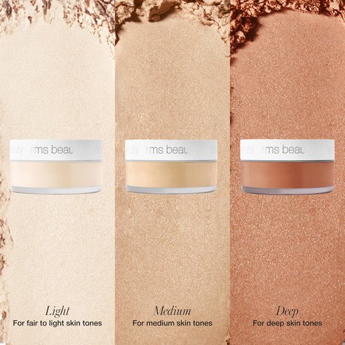 RMS Beauty Hydra Setting Powder – Talc-Free Loose Setting Powder – 8-Hour Shine Control & Soft-Focus Blur – Hydrating Skincare-Infused Formula with Cotton Puff – 0.35 oz