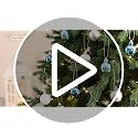 Light Blue Silver Christmas Tree Ball Ornaments Set - 24 Pcs 1.57" - Valery Madelyn