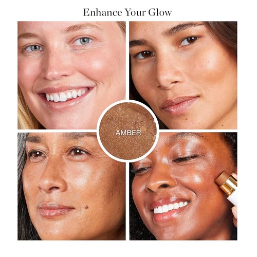 Ogee Sculpted Face Stick - Certified Organic Bronzer & Highlighter in Amber | Sun Kissed Bronze