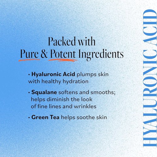 Derma E Ultra Hydrating Dewy Skin Serum - Moisturizing Anti-Aging Treatment with Squalane & Hyaluronic Acid, 2 FL Oz