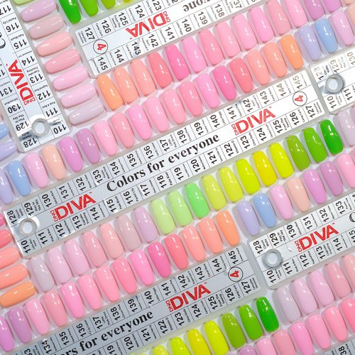DND Diva Gel Polish Set, Soda Poppin Collection, UV/LED Gel Polish and Air Dry Nail Lacquer, Matching Chip-Free Polish Duo, 129 Pies in the Sky, 0.5 Fl Oz