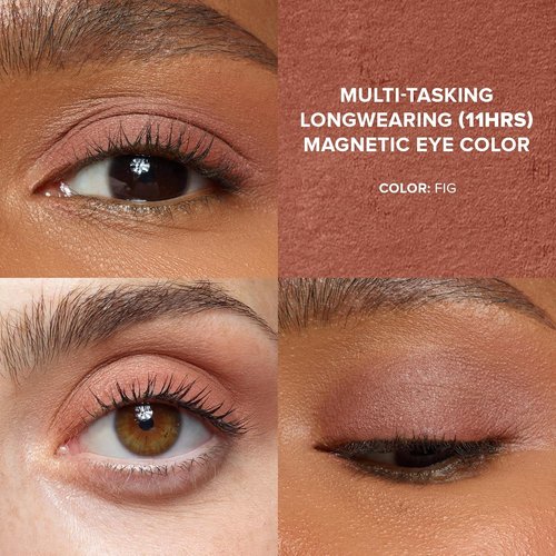 Nudestix Magnetic Matte Eye Color - 3-in-1 Long-Wear Cream Eyeshadow Pencil | Waterproof & Vegan Makeup