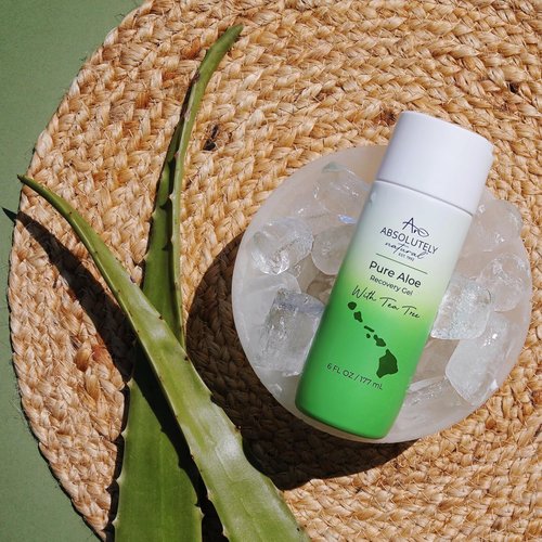 Absolutely Natural - 100% Pure Aloe Vera Gel for Sunburn Relief & Rashes | Premium 6 oz Lotion with Vitamin E