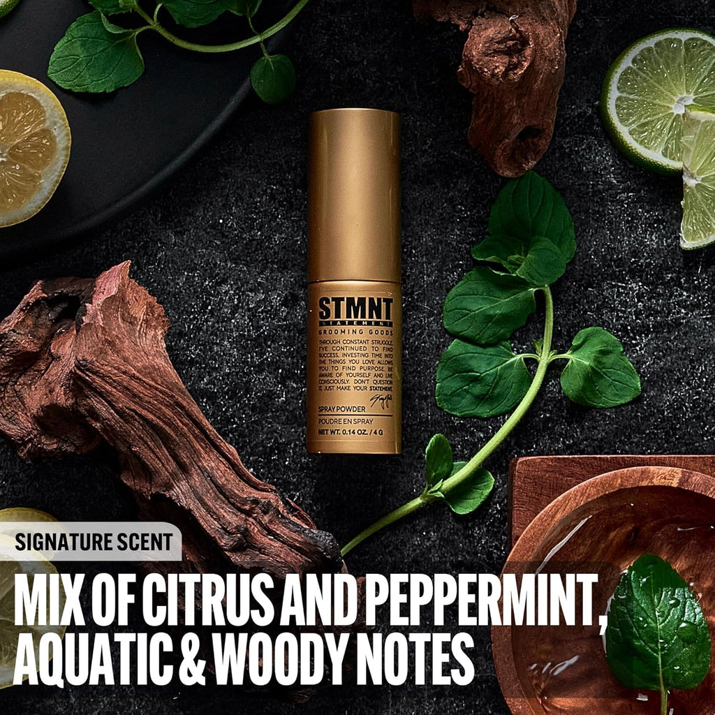 STMNT Grooming Goods Spray Powder - Extra Matte Finish & Texture | Lightweight Formula, 0.14 oz